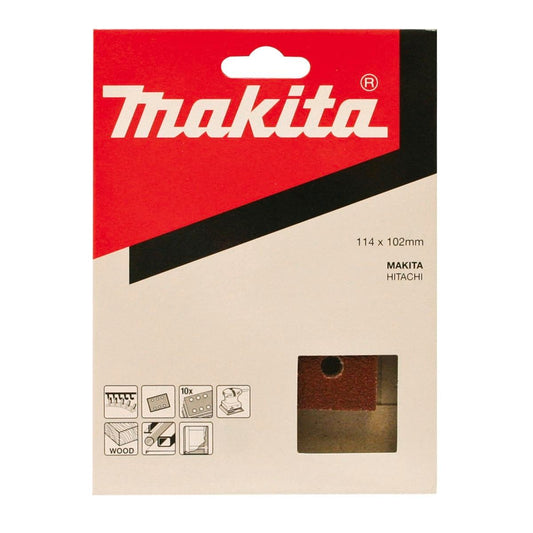 Makita P60 Wood Paint Abrasive Sheet 10 Pack Aluminium Oxide Benefits - Auzzistore