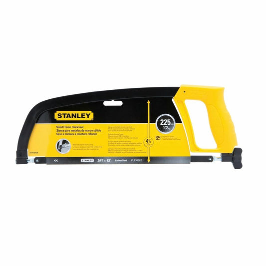 Stanley Hacksaw 12in Carbon Steel D Shape - Durable - Comfortable Handle