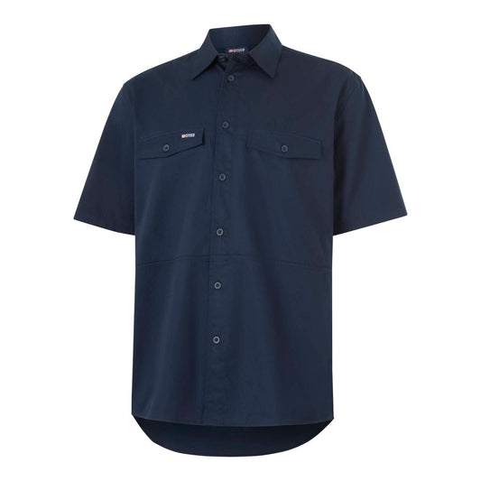 Citeco Size L Navy Short Sleeve Shirt - Lightweight Breathable Cotton - UPF 50+ – view 2