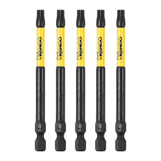 Kango 89mm TX30 HYPERTORQUE Impact Driver Bit 5 Pack - High Torque - Durable – view 2 - Auzzistore