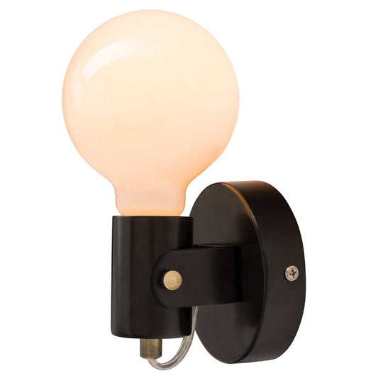 Brilliant Metta Wall Light - Black Metal - 100mm - Contemporary Style – view 2