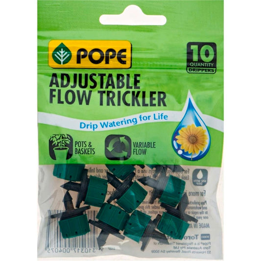 Pope Barbed Trickler - 10 Pack - Polypropylene - Adjustable Flow - Auzzistore