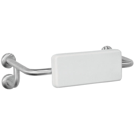 Bradley Backrest - Accessible Toilet Backrest - 560mm x 360mm x 160mm - White - Auzzistore