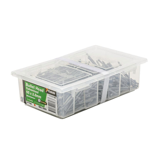 Paslode Galvanised Bullet Head Nails 65mm 2.8mm 2kg Corrosion Resistant - Auzzistore