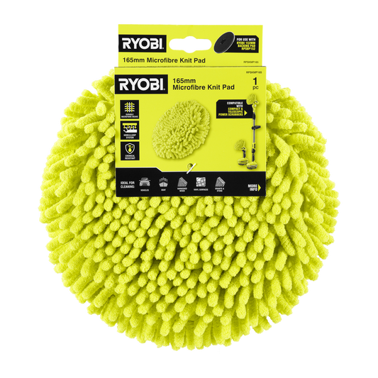 Ryobi Microfibre Knit Cleaning Pad - 165mm - Durable for Delicate Surfaces – view 2