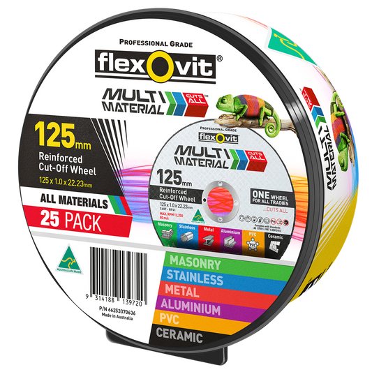 Flexovit Cut Off Wheel - 125mm - Silicone Carbide - Durable - 25 Pack - Auzzistore