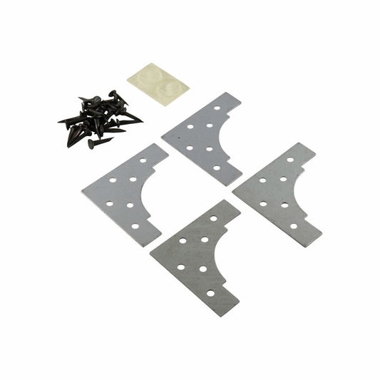 Everhang Corner Reinforcement Plates 4 Pack Steel Durable Easy Install - Auzzistore