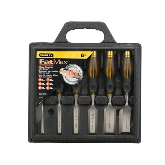 Stanley Fatmax 6 Piece Chisel Set - 310mm x 60mm x 340mm - Silver Metallic – view 2 - Auzzistore
