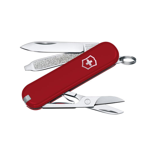 Victorinox Classic SD Pocket Knife - 7 Functions - 34mm Blade - Red - Auzzistore