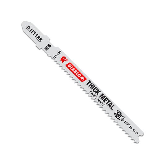 Diablo Jig Saw Blade - High Speed Steel - 92mm - 5 Pack - For 3-7mm Metal – view 2 - Auzzistore