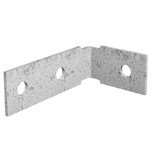 Dunnings Angle Bracket - 60 x 100 x 35mm - Galvanised Steel - M10 Holes - Auzzistore