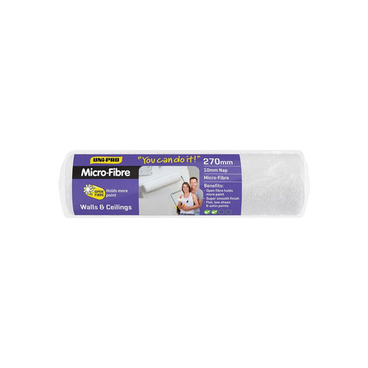 Uni Pro Microfibre Roller Cover 270mm 10mm Nap Ultra Smooth Finish - Auzzistore