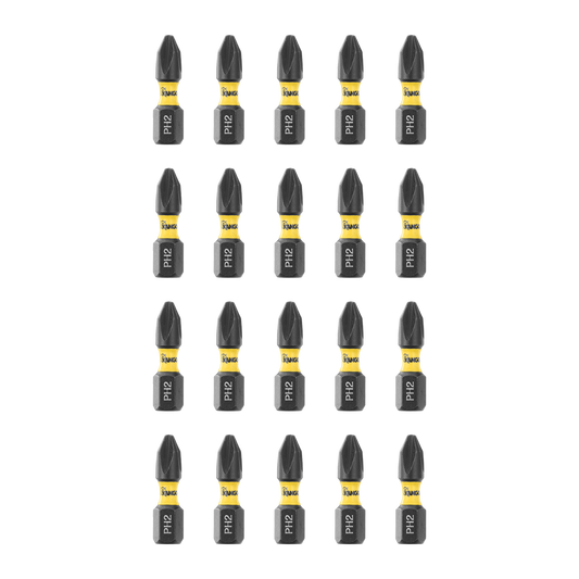 Kango 25mm PH2 Impact Driver Insert Bits - 20 Pack - High Torque - Durable – view 2 - Auzzistore