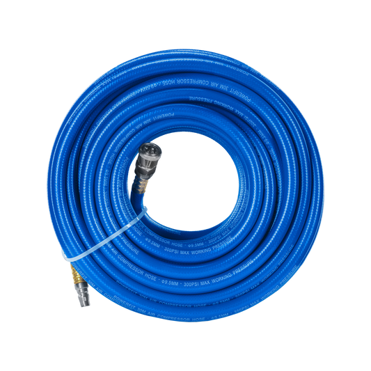 Powerfit 30m Braided Air Hose - Nitto Fittings - 300 PSI - Durable PVC – view 2 - Auzzistore