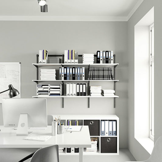 Flexi Storage Home Solutions White Matte Shelf 900mm Particle Board Durable – view 2 - Auzzistore