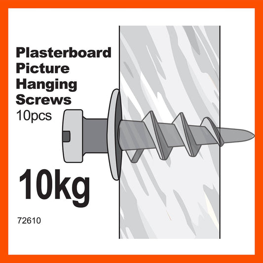 Everhang Picture Hanging Screws - 10kg - Steel - Self-Drilling - 10 Pack – view 2