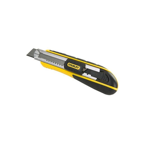 Stanley Fatmax 18mm Snap Off Knife - Rubber Grip - Stainless Steel - Control - Auzzistore