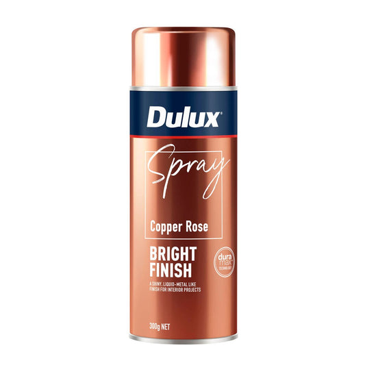 Dulux Spray Paint 300g Bright Finish Copper Rose - Fast Drying - Self-Priming - Auzzistore
