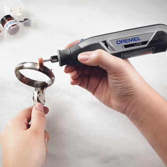 Dremel 4V 7760 Lite Cordless Rotary Tool Kit - 140mm x 195mm - Grey - Lightweight – view 2 - Auzzistore