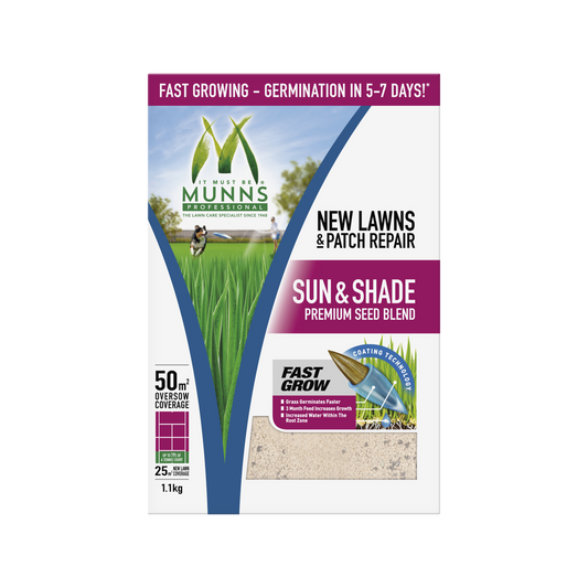 Munns Professional Lawn Seed Blend - 1.1kg - Turf Grade - Drought Tolerant – view 2 - Auzzistore