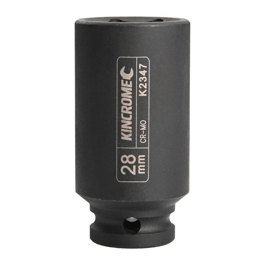Kincrome 28mm Deep Impact Socket Cr-Mo Steel Rust Resistant 1/2 Drive - Auzzistore