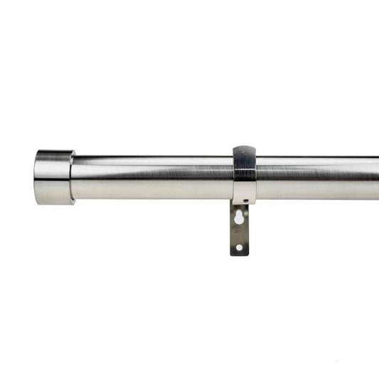 Pillar Products 32mm Brushed Chrome Curtain Rod Cap Finial 2 Pack – view 2 - Auzzistore