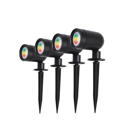 Brilliant Black Smart Fuchsia RGBW Garden Light Kit 4 Pack - 3W - Weather Resistant – view 2