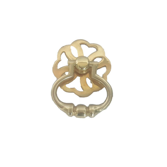 Delf Drawer Drop Handle - 45mm - Polished Brass - Restoration Style
