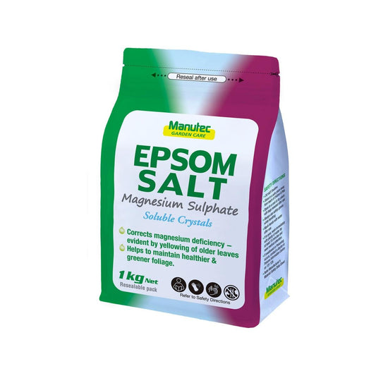 Manutec Epsom Salt 1kg Water Soluble Magnesium Source For Plants - Auzzistore