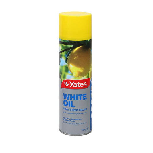 Yates White Oil Insecticide Aerosol - 400g - Controls Aphids & Mites - Auzzistore