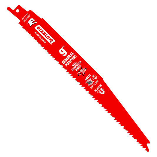 Diablo Reciprocating Saw Blades - 9" - Bi-Metal - 5 Pack - General Purpose – view 2