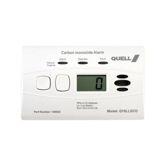 Quell Carbon Monoxide Alarm - 195mm x 290mm - White - 10 Year Battery – view 2 - Auzzistore