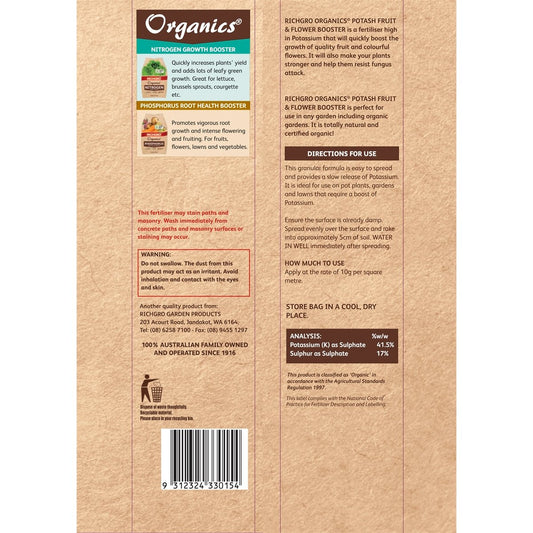 Richgro Potash Fruit Booster - 2.5kg - Natural Potash - Fast Acting – view 2 - Auzzistore