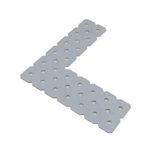 Carinya L-Shape Bracket 150 x 140 x 50mm Galvanised Steel Customisable - Auzzistore