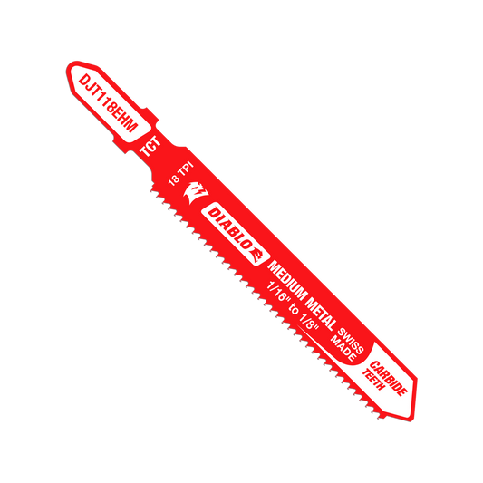 Diablo 83mm Carbide T Shank Jig Saw Blade - 18 TPI - Medium Metal Cutting – view 2 - Auzzistore