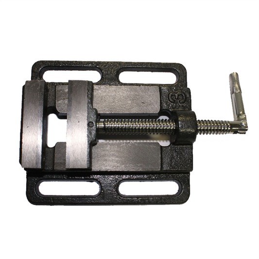 Craftright 75mm Drill Press Vice - Heavy-Duty Cast Iron - Grey
