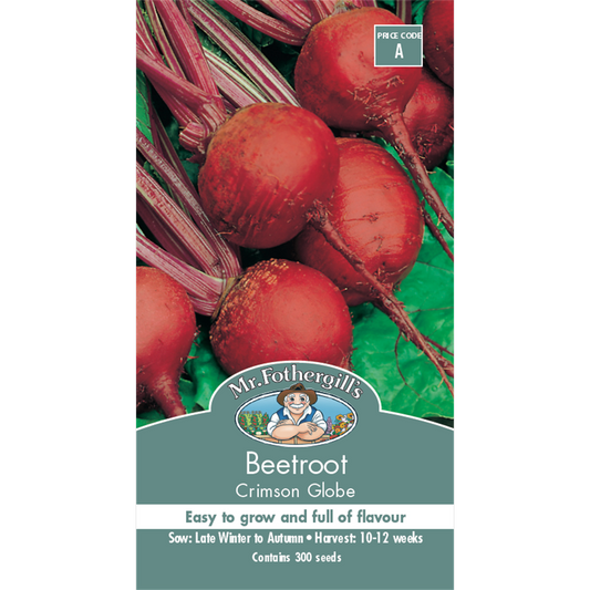Mr Fothergill S Crimson Globe Beetroot Seeds - 75mm - Red - Easy Grow - Auzzistore