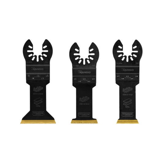 Kango Multi Tool Blade Set - 29mm 35mm 44mm - Titanium - Quick Cuts – view 2 - Auzzistore