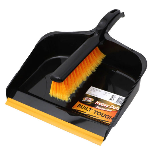 Sabco Bulldozer Dustpan and Brush Set - Large - Polypropylene - Durable – view 2