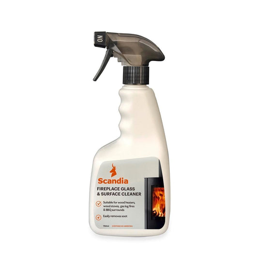Scandia Glass and Surface Cleaner - 750ml - Ammonia Free - Soot Removal