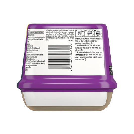 Glade Gel Air Freshener Lavender - 180g - 105mm x 94mm x 68mm - Odour Control – view 2