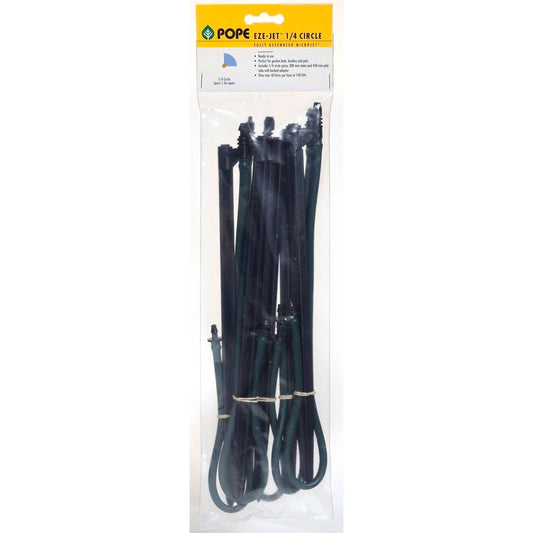 Pope Poly Irrigation Micro Eze Jet 1/4 Circle 5 Pack Black Polypropylene - Auzzistore