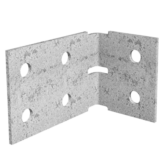 Dunnings Angle Bracket - 60 x 100 x 70mm - Galvanised Steel - M10 Holes - Auzzistore
