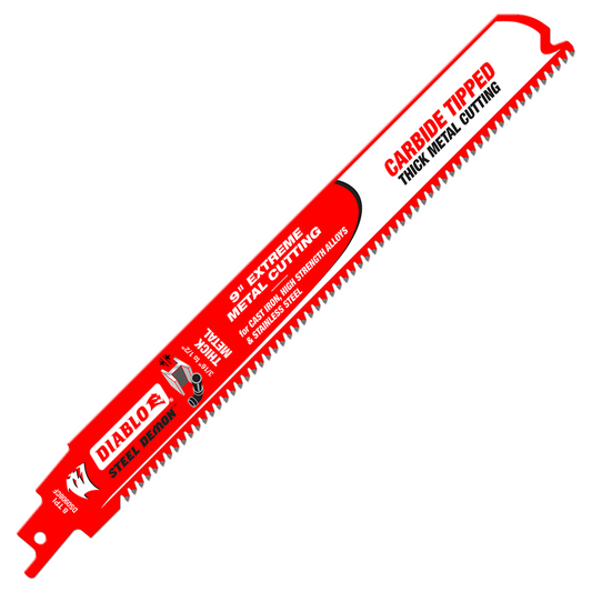 Diablo 9" Steel Demon Reciprocating Saw Blade - Carbide Tipped - Durable