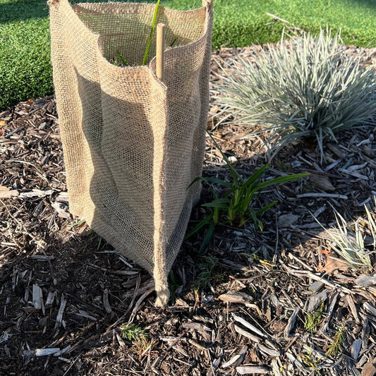 Pillar Natural Hessian Tree Guard Sleeve 30 x 45cm 3 Pack - Breathable Protection – view 2
