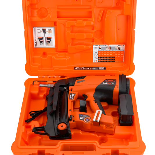 Ramset Trakfast 65 Concrete Nailer 15-65mm - Cordless, 105 Joules, Orange – view 2 - Auzzistore