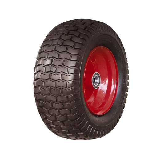 Sherlock Extra Wide Wheelbarrow Wheel 16x7.50 Steel Rubber Stability - Auzzistore