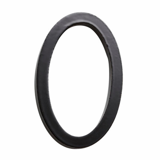 Sandleford 75mm Black Zone House Number 0 - Galvanised Steel - Concealed Fixings