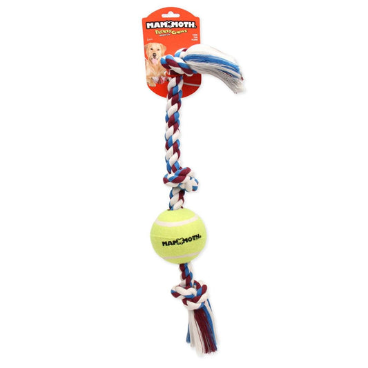 Mammoth 61cm Large 3 Knot Ball Rope Dog Toy - Durable - Interactive Play