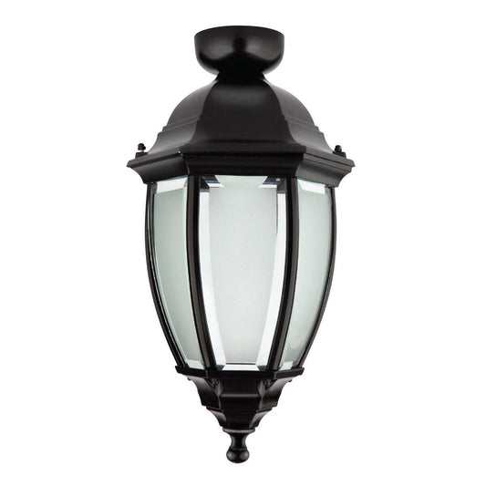 Brilliant Black Cambridge Coach Light - 205mm Die Cast Aluminium - Weatherproof